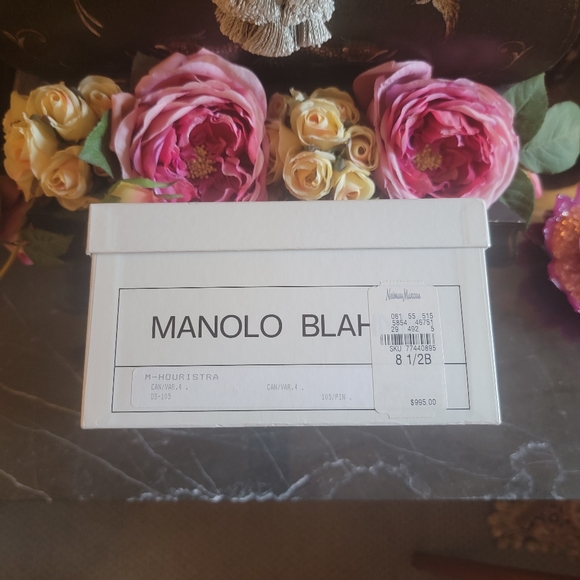 Brand New RARE Manolo Blahnik Jeweled Houristra Strappy Sandals - Picture 3 of 16